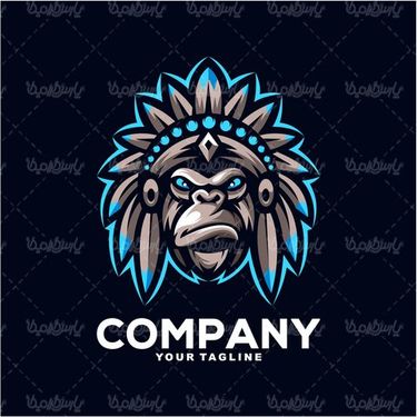 وکتور لوگو شیر جنگل