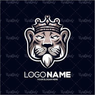 وکتور لوگو شیر جنگل