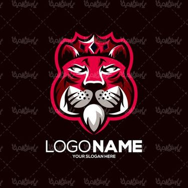 وکتور لوگو شیر جنگل