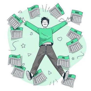 وکتور تقویم