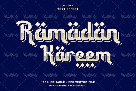 وکتور تایپوگرافی رمضان