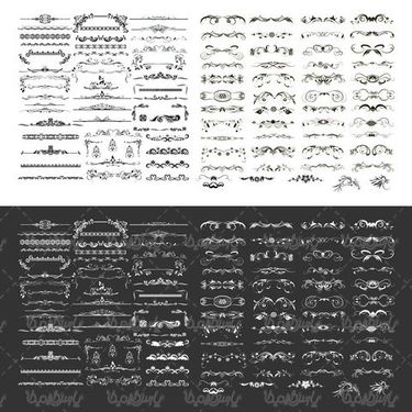 وکتور حاشیه گل