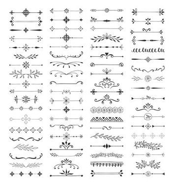 وکتور حاشیه گل