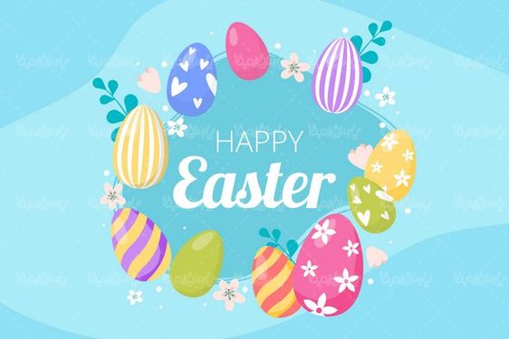 وکتور تخم مرغ رنگی