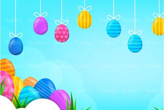 وکتور تخم مرغ رنگی