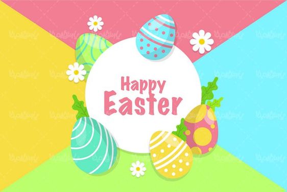 وکتور تخم مرغ رنگی