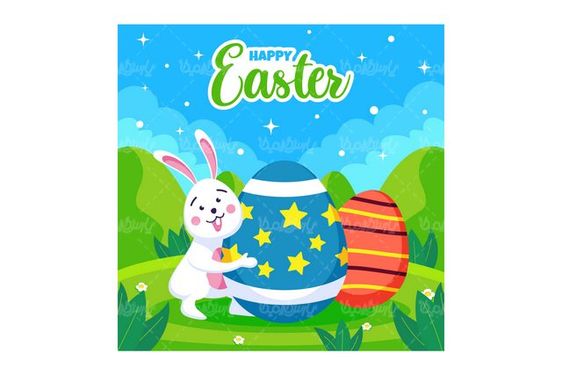 وکتور تخم مرغ رنگی