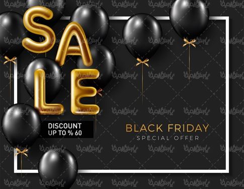 وکتور طرح فروش جمعه سیاه