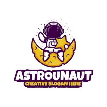 وکتور لوگو فضانورد