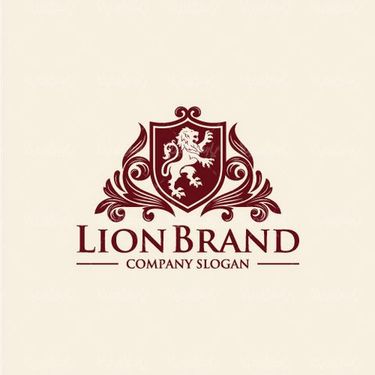 Jungle lion logo vector