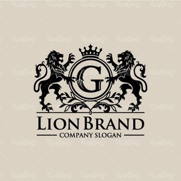 Jungle lion logo vector