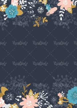 وکتور حاشیه گل