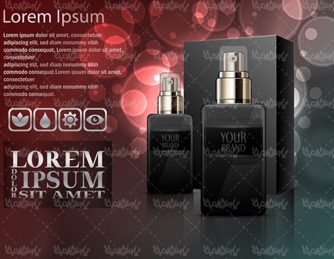 وکتور بسته بندی لوازم آرایشی