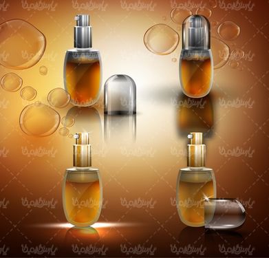 Cosmetics packaging vector