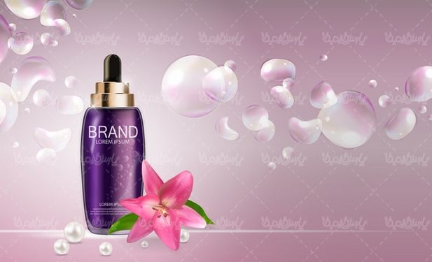 Cosmetics packaging vector
