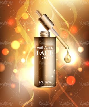 Cosmetics packaging vector