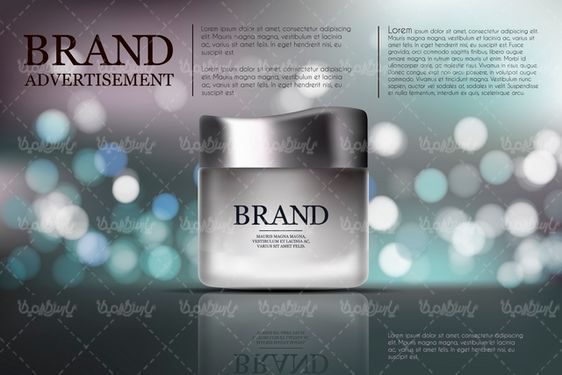 Cosmetics packaging vector