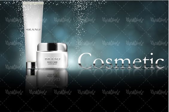 Cosmetics packaging vector