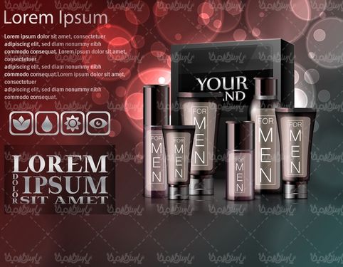 وکتور بسته بندی لوارم آرایش