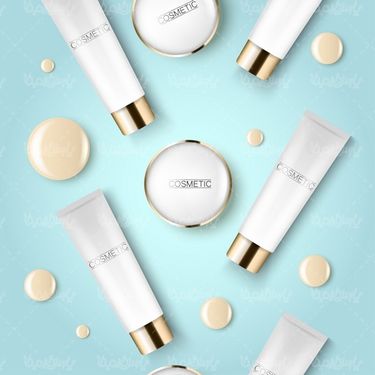 وکتور بسته بندی لوازم آرایش