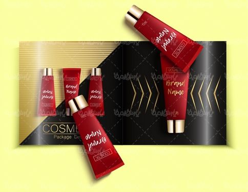 وکتور بسته بندی لوازم آرایش