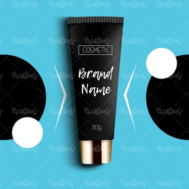 Cosmetics packaging vector