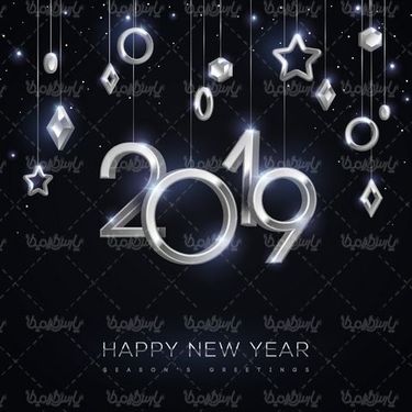 وکتور طرح سال میلادی