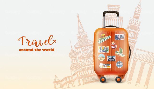 وکتور چمدان