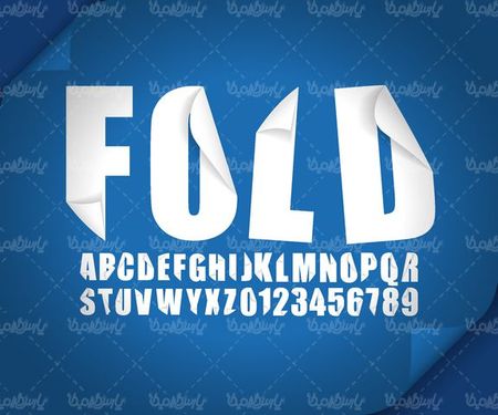 Latin font vector