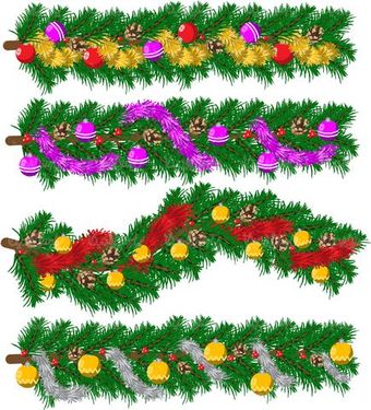 وکتور المان درخت کریسمس