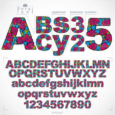 وکتور حروف لاتین