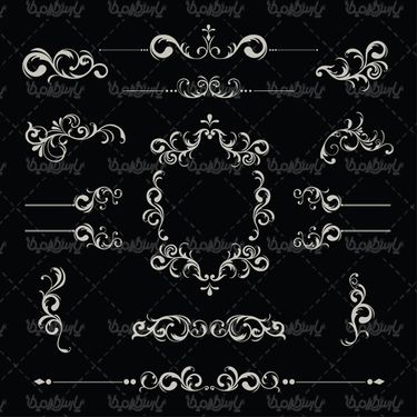 وکتور حاشیه گل