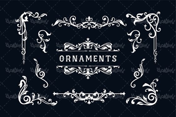 Flower border vector