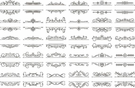 Flower border vector