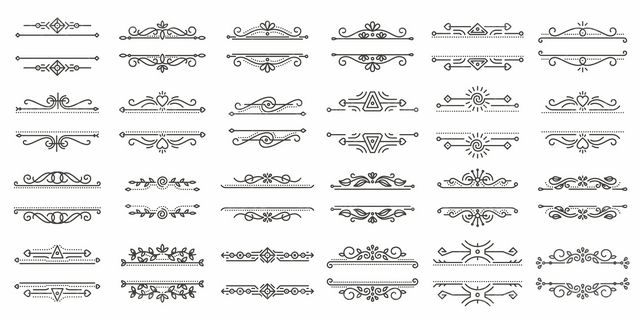 Flower border vector