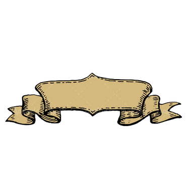 Golden ribbon vector