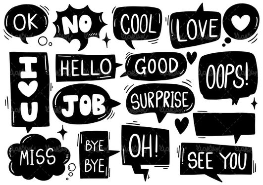 وکتور برچسب سیاه قلم