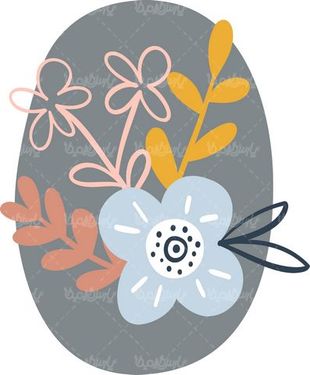 وکتور فریم گل