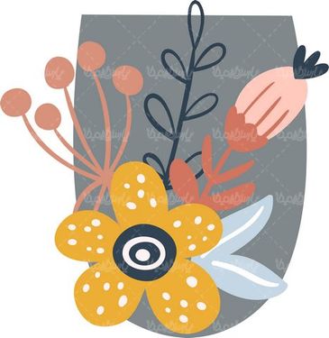 وکتور فریم گل