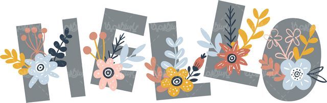 Vector English letters