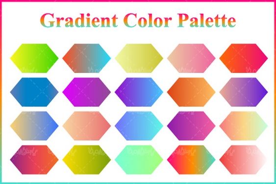 وکتور گردینت رنگ