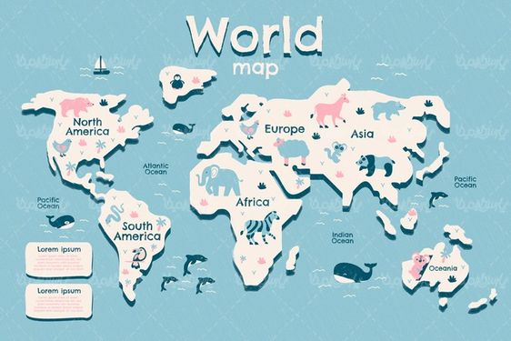 وکتور نقشه دنیا