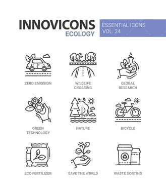 وکتور آیکن اکولوژی