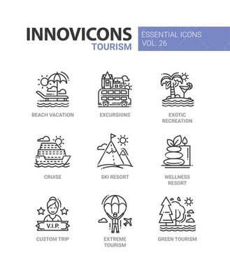 وکتور آیکن توریست