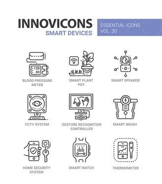 وکتور آیکن لوازم هوشمند