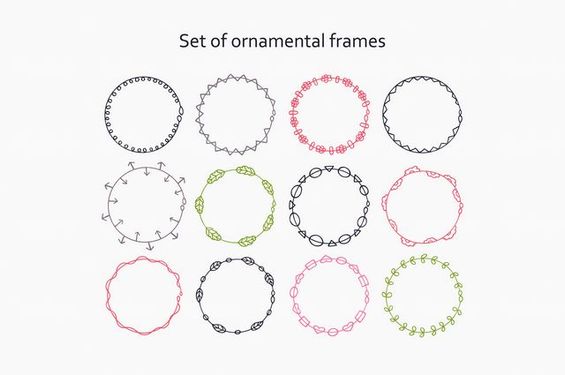 وکتور حاشیه گل