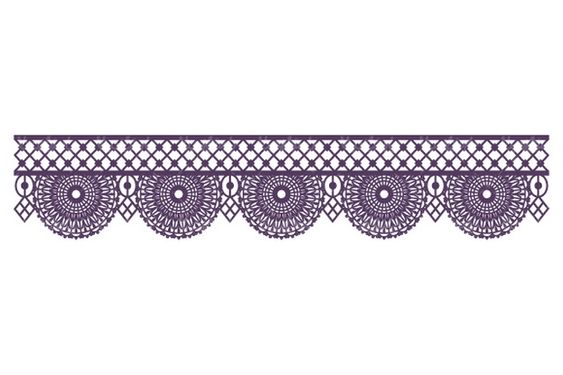 Flower border vector