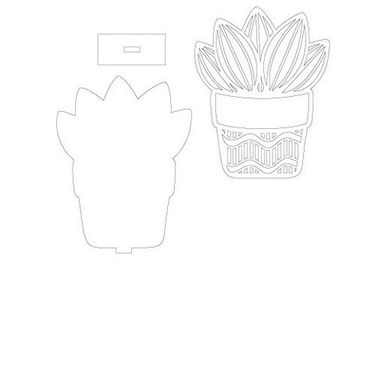 وکتور گل کاکتوس