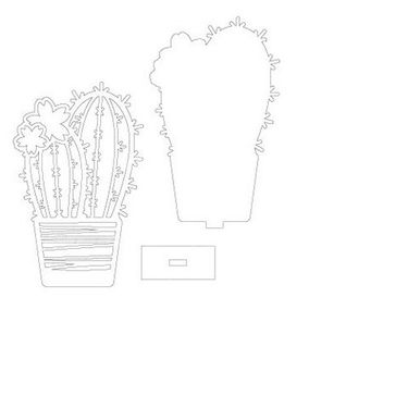 وکتور گل کاکتوس