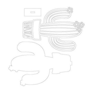 وکتور گل کاکتوس